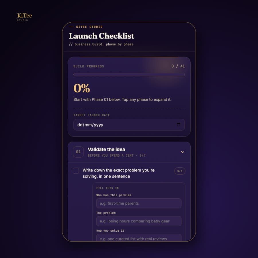 Business Launch Checklist