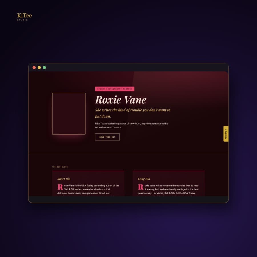 Author Press Kit (VelvetHeat)